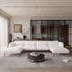 preview thumbnail 13 of 27, Modern Minimalist Upholstered Couches, 147" 4-Seater Cloud Modular Sectional Sofa with 2 Ottoman,U Shaped Couch for Living Room 4 seats+2 ottoman(beige)