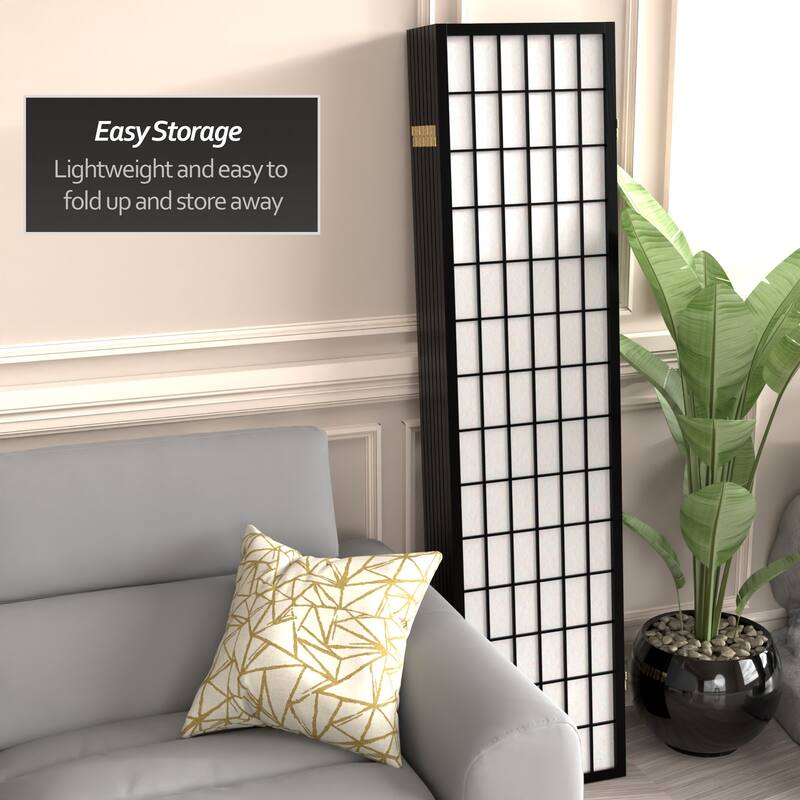 Wood and Rice Paper Windowpane Shoji Screen (China)
