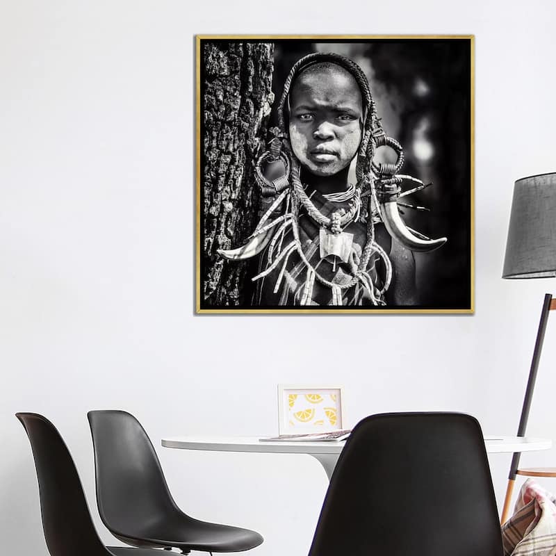 iCanvas "Enigma" by Piet Flour Framed Canvas Print