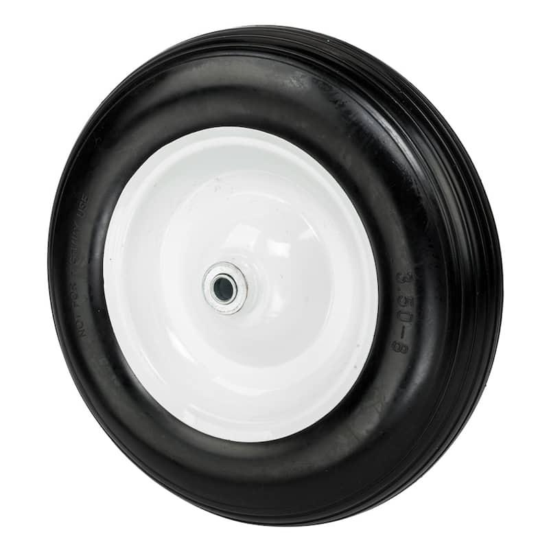 14.2" Tool Car PU Solid Foaming Wheel Black - 14.2"