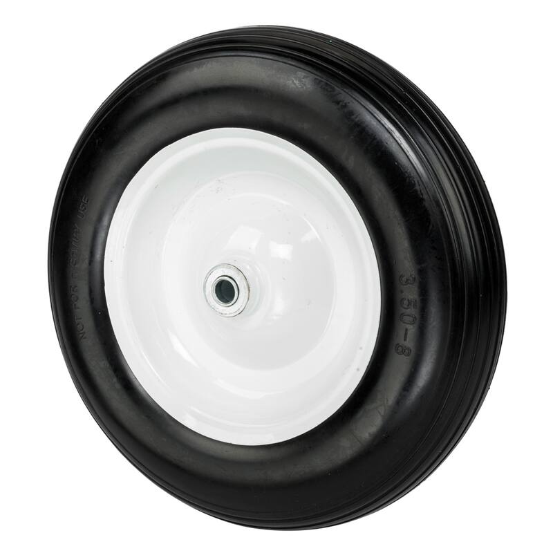 14.2" Tool Car PU Solid Foaming Wheel Black - 14.2"