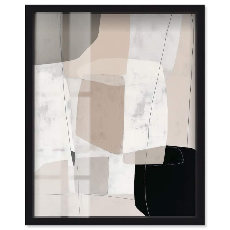 Neutral Forms I Shadowbox by Art Remedy - Black - 30" x 36"