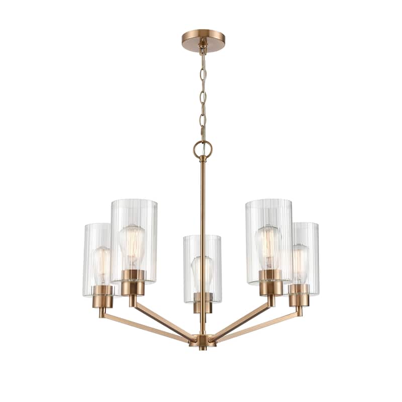 Millennium Lighting Beverlly Chandelier Light Fixture with Clear Beveled Glass