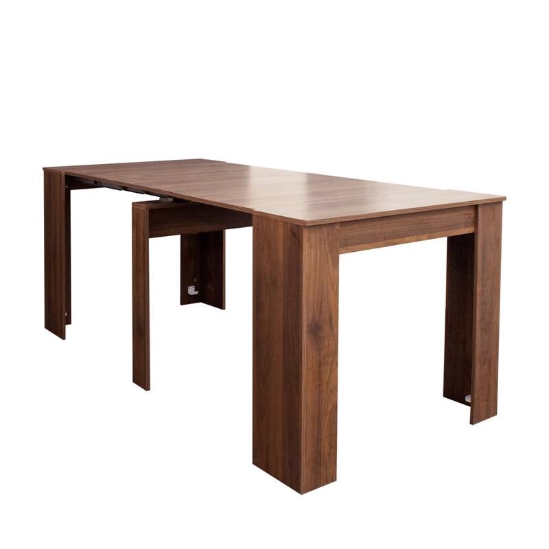 Foldable Dining Table for 6-12 People, Extends to 118 inchConsole Table Space Saving Dinette