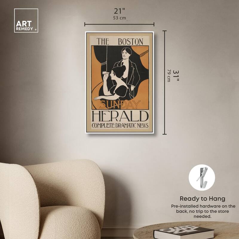 Sunday Herald 1893 Canvas by Art Remedy