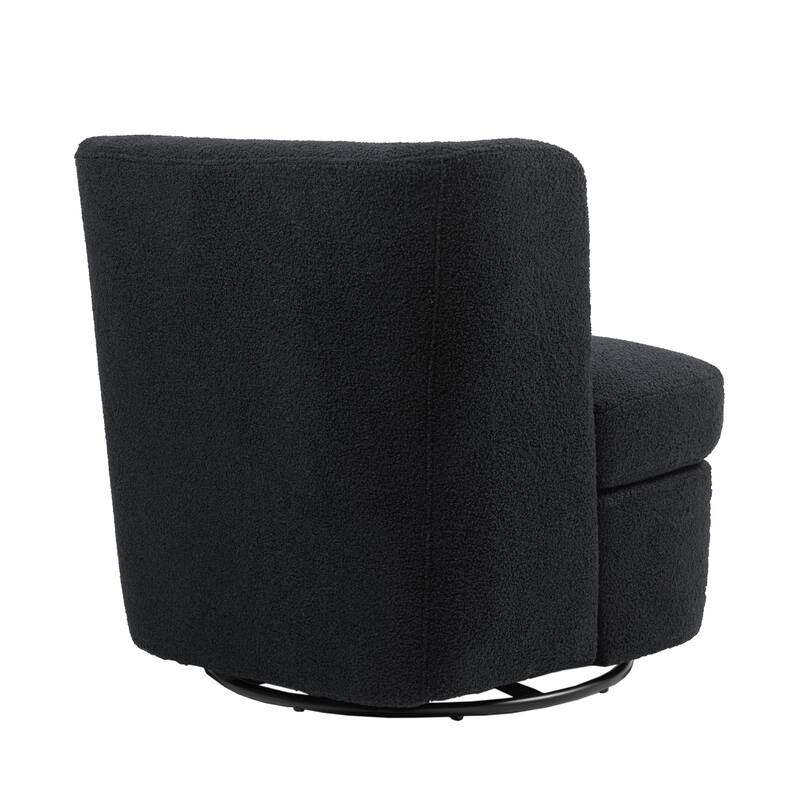 2Set 360°Swivel Barrel Chair with Cushion