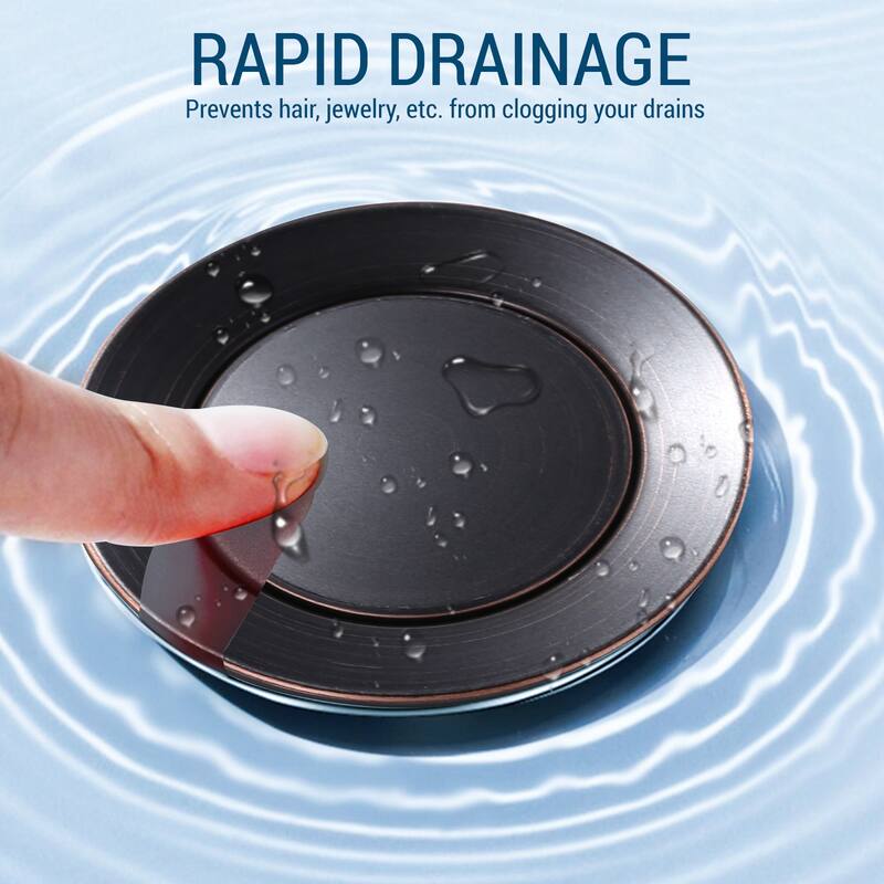 WOWOW 2-Piece Economical Easy Clean Pop Up Drain With Overflow