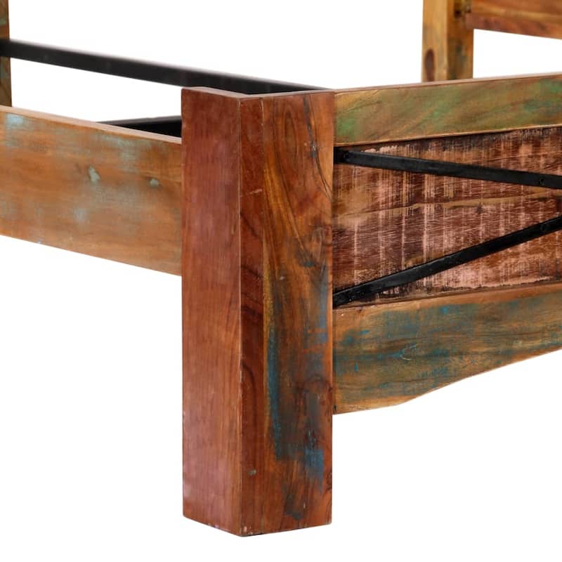 vidaXL Bed Frame Solid Reclaimed Wood 70.9"x78.7"