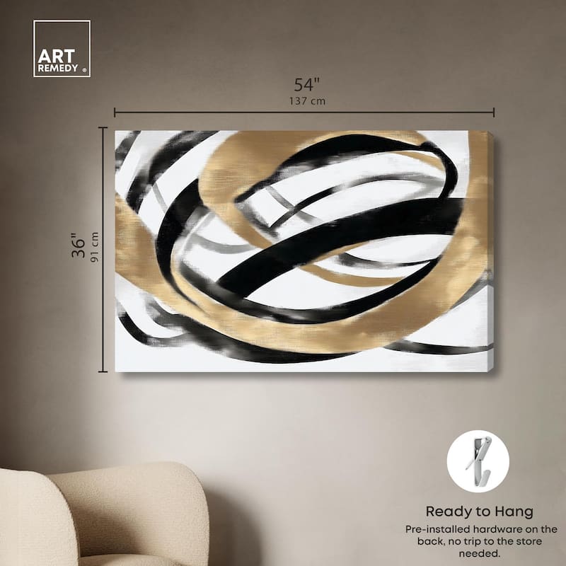Loops of Luxury I Canvas by Art Remedy, Gallery Wrapped