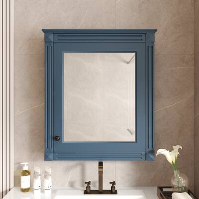 28" Bathroom Wall Mounted Storage Cabinet with Mirror
