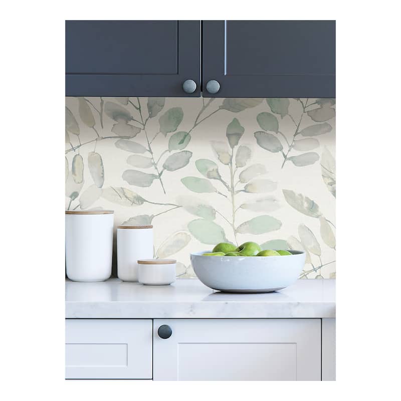 InHome Fable Leaf Botanical Peel-and-Stick Wallpaper - 198in x 20.8in x 0.025in