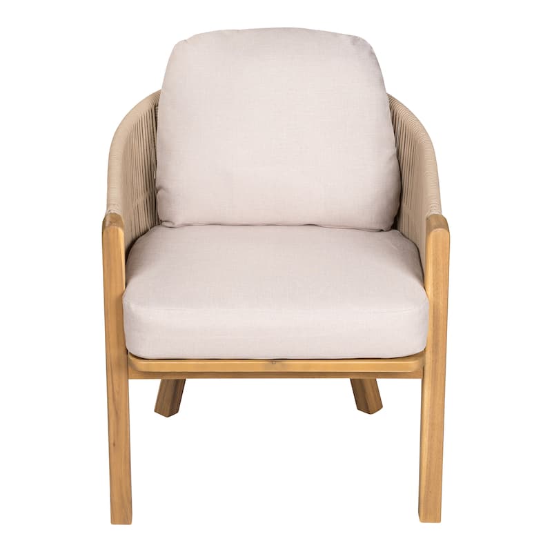 Christopher Knight Home - Eleanor Outdoor Acacia Wood Dining Chair (Set of 2)