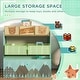 preview thumbnail 4 of 6, Qaba Toy Organizer with 6 Storage Bins, Kids Storage Unit for Bedroom, Kids Room, 25" x 12" x 26", Green