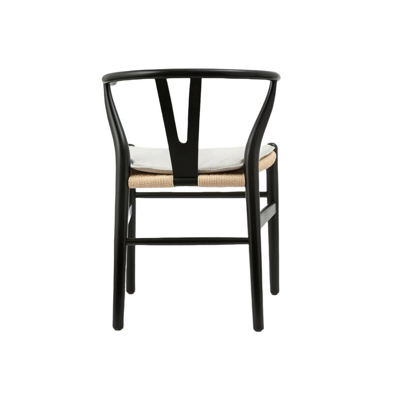 Soild Wood Weave Dining Chair Set of 2