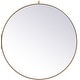 preview thumbnail 1 of 9, Elegant Lighting Eternity 39" Diameter Circular Beveled Metal Framed Brass