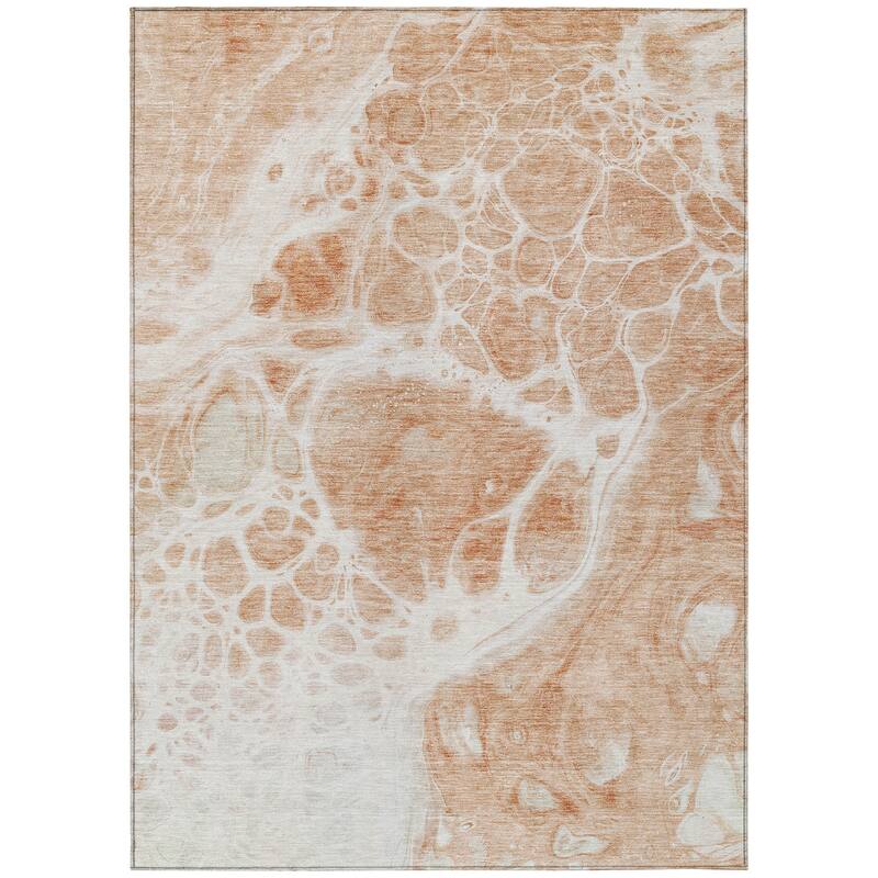 Machine Washable Indoor/ Outdoor Chantille Abstract Contemporary Rug