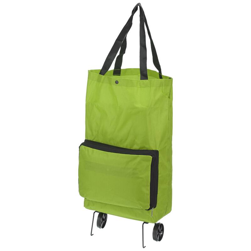 Foldable Shopping Cart Collapsible Trolley Bags Shopping Bags w Wheels