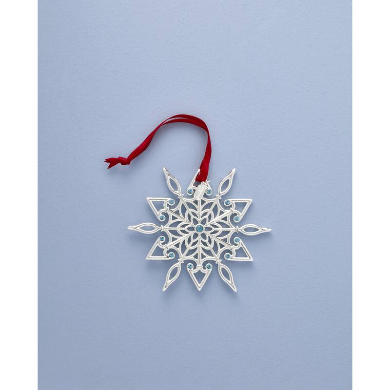 Lenox 2025 Snow Majesty Silverplate Ornament, 21st Edition