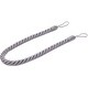 preview thumbnail 4 of 4, Light Grey Rope Curtain Tiebacks 2 Pairs