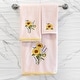 preview thumbnail 9 of 11, Authentic Hotel and Spa Turkish Cotton Girasol 3PC Embellished Bath and Hand Towel Set