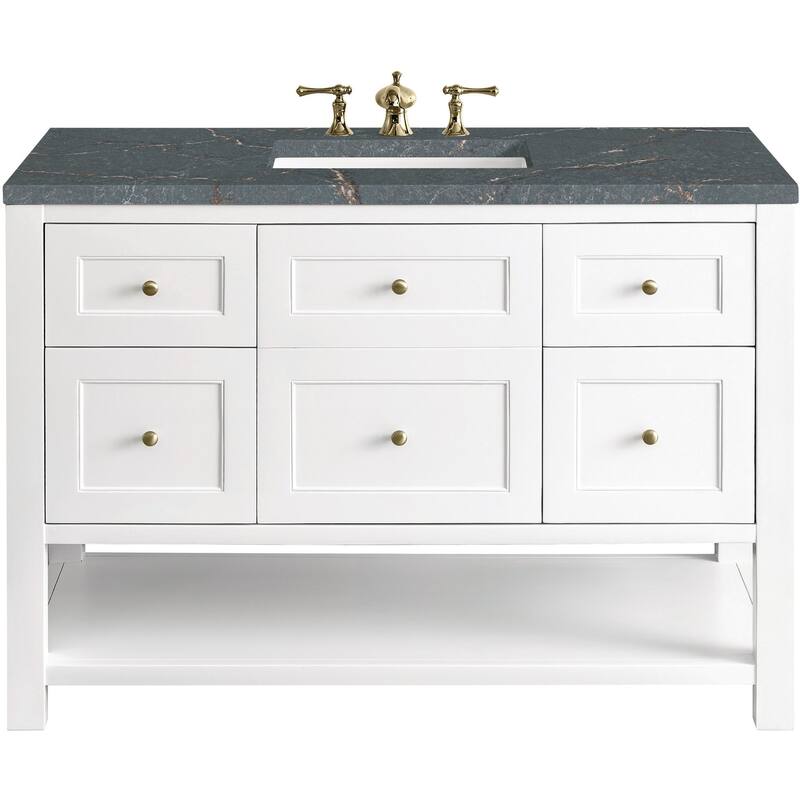 James Martin Vanities 330-V48-FPBL Breckenridge 48" Free Standing - Bright White