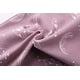 preview thumbnail 4 of 2, 100% Organic Cotton Zip Footless Short Sleeve Pajamas - Ruffle Feather Mauve