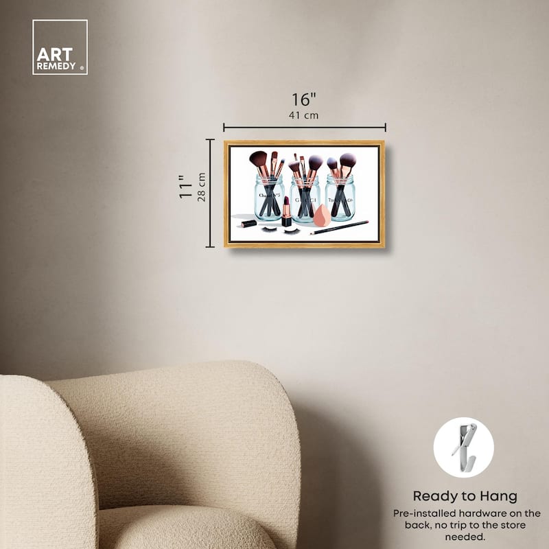 Glamour Glassware Canvas by Art Remedy