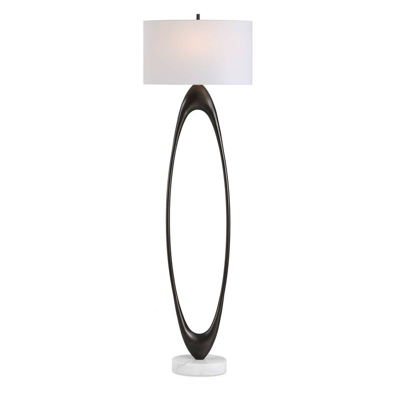 Uttermost Sonic Open Oval Floor Lamp - 20.00" W x 65.00" H x 20.00" D