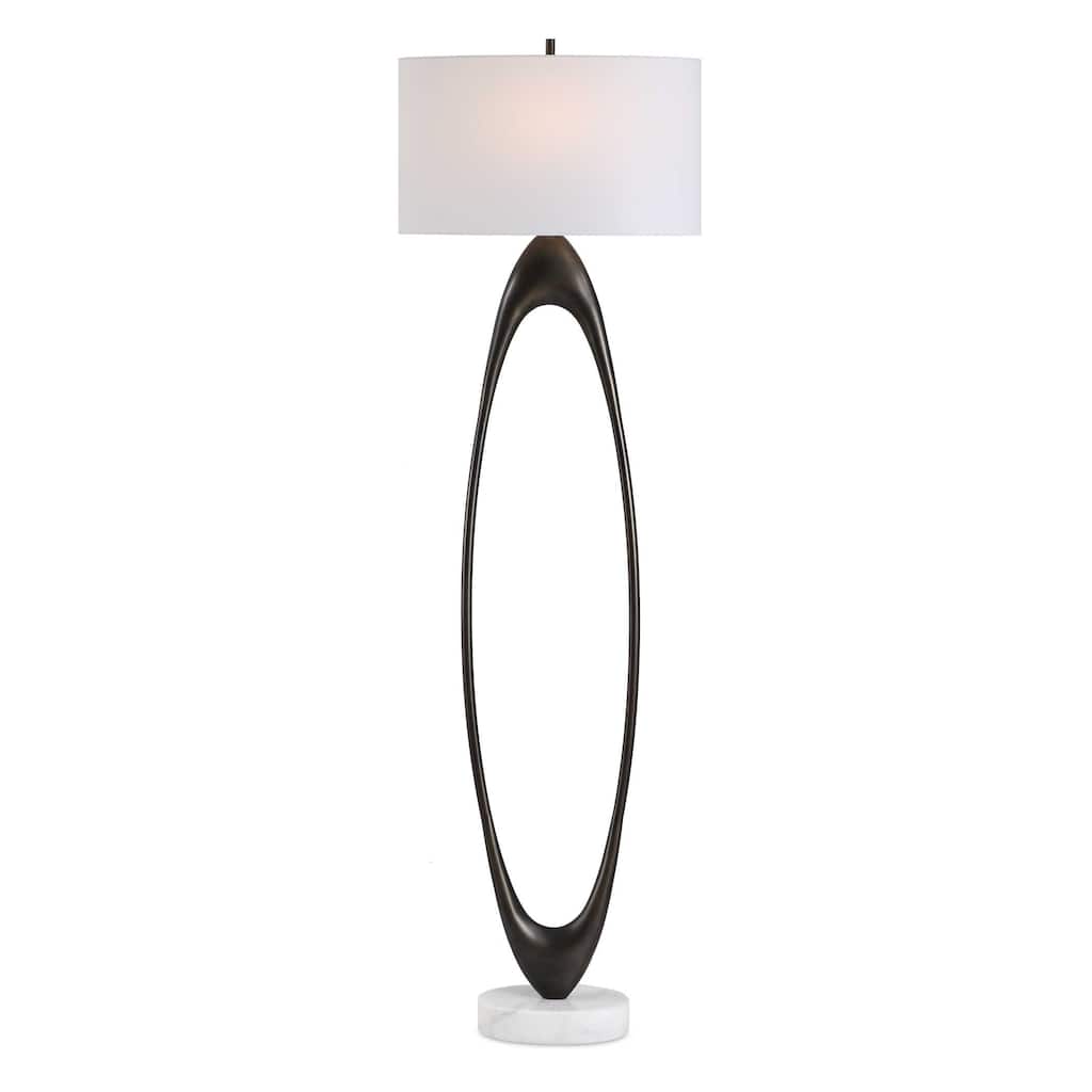 Uttermost Sonic Open Oval Floor Lamp - 20.00" W x 65.00" H x 20.00" D