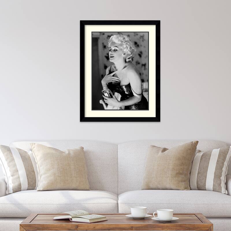 Framed Art Print 'Marilyn Monroe, Chanel No. 5' by Ed Feingersh 29 x 36-inch