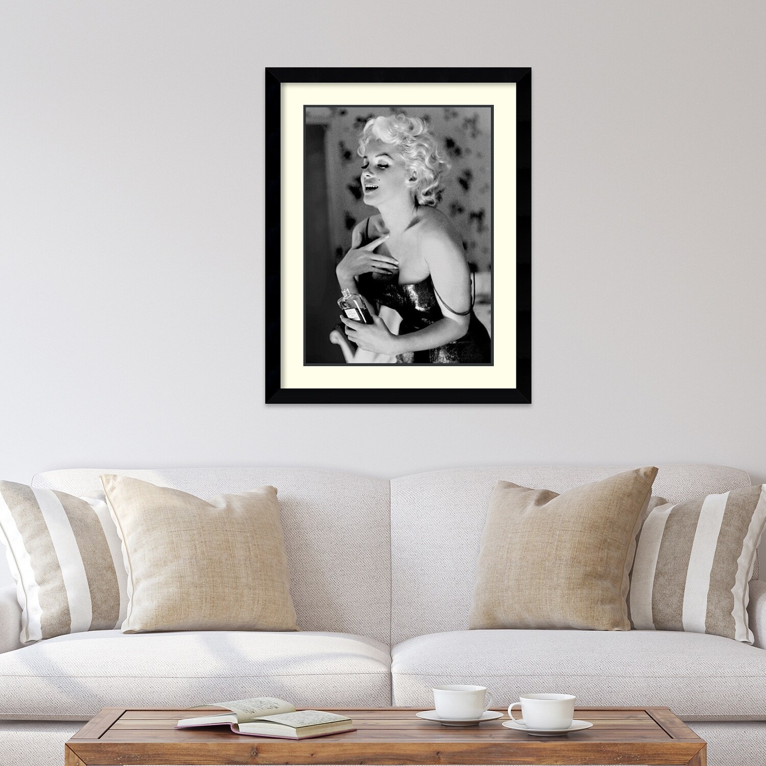 Framed Art Print 'Marilyn Monroe, Chanel No. 5' by Ed Feingersh 29