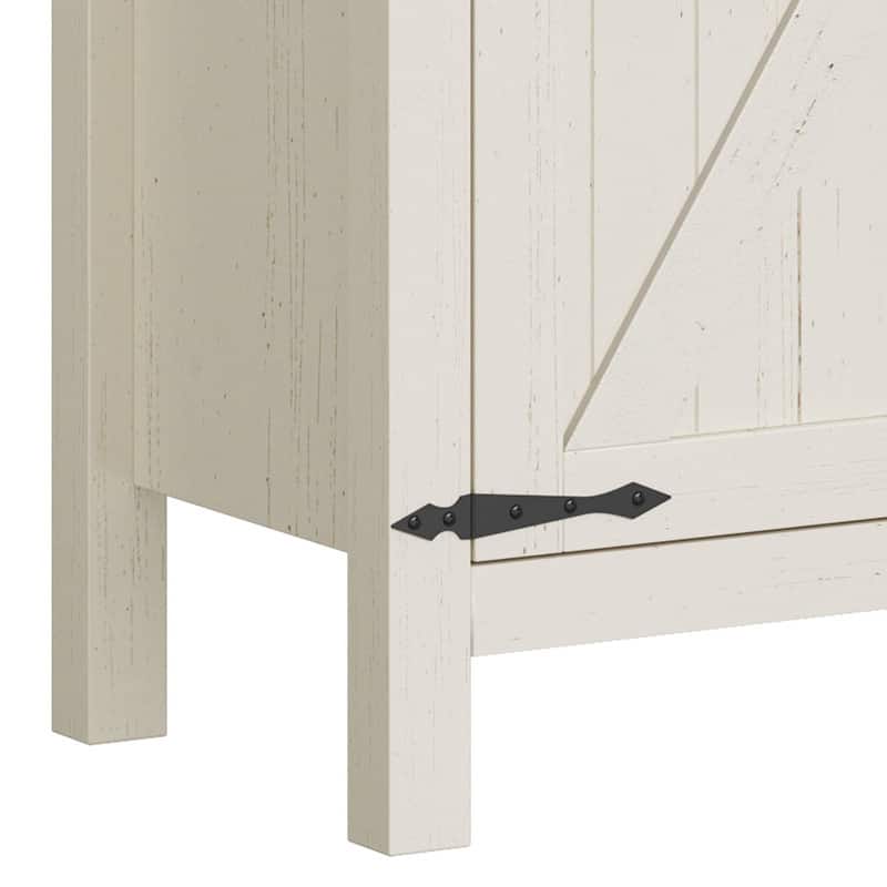 3 Doors Sideboard Buffet Storage Cabinet With Adjustable Shelves