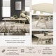 preview thumbnail 29 of 38, Roundhill Furniture Arona Mid-Century Modern Wood 3-Piece Coffee Table Set