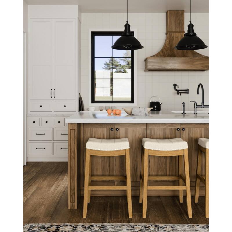Maven Lane Sophia Saddle Kitchen Dining Stool