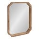 preview thumbnail 50 of 66, Kate and Laurel Marston Square Wood Wall Mirror 18x24 - Rustic Brown