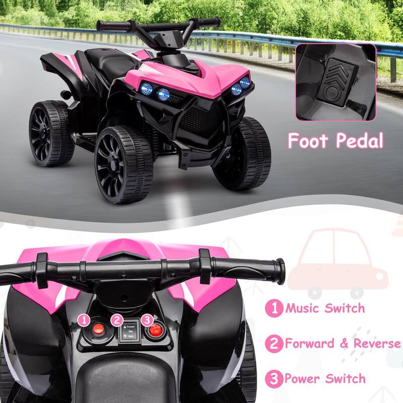 6V Battery Powered Electric Vehicle w/LED Light