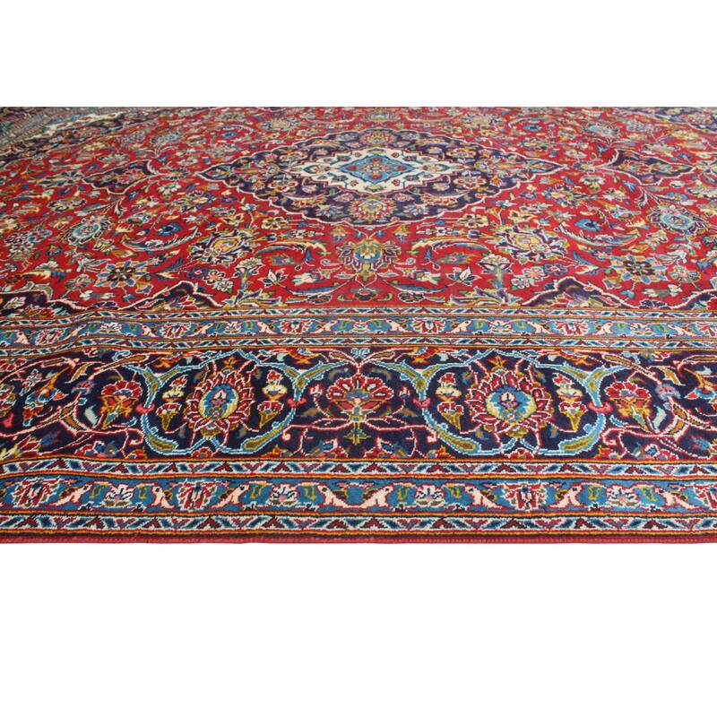 Vintage Distressed Nourbese Red/Navy Rug - 6'10" x 10'2"