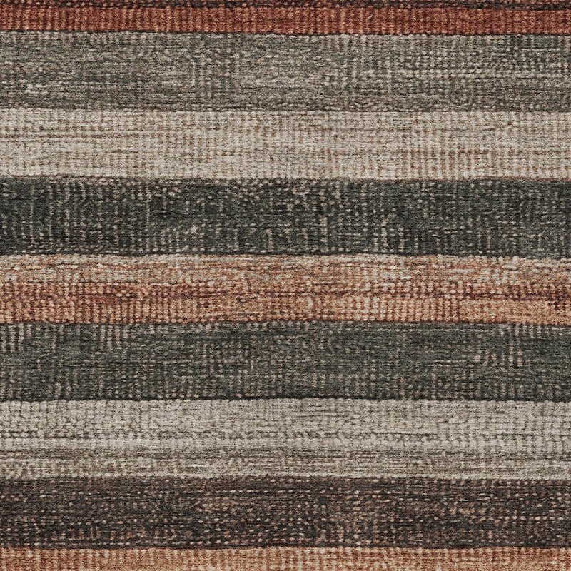 HomeRoots Striped Transitional Rectangle Outdoor Rug
