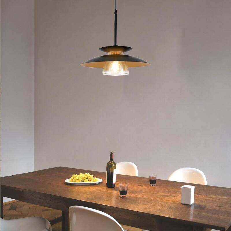 2 Pack light fixture black light for kitchen iron pendant light - N/A