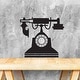 preview thumbnail 2 of 3, Walplus Black Phone Furniture Set Wall Sticker Nursery Decor Decal