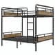 preview thumbnail 8 of 26, Metal Bunk Bed, Industrial Detachable Bunkbeds with Safety Guard Rails for Teens