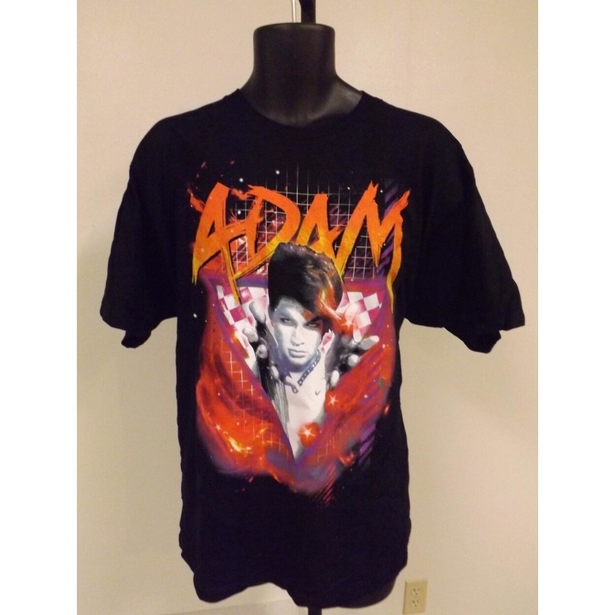 Shop Adam Lambert 2010 Glam Nation Tour Adult Mens Xl Xlarge