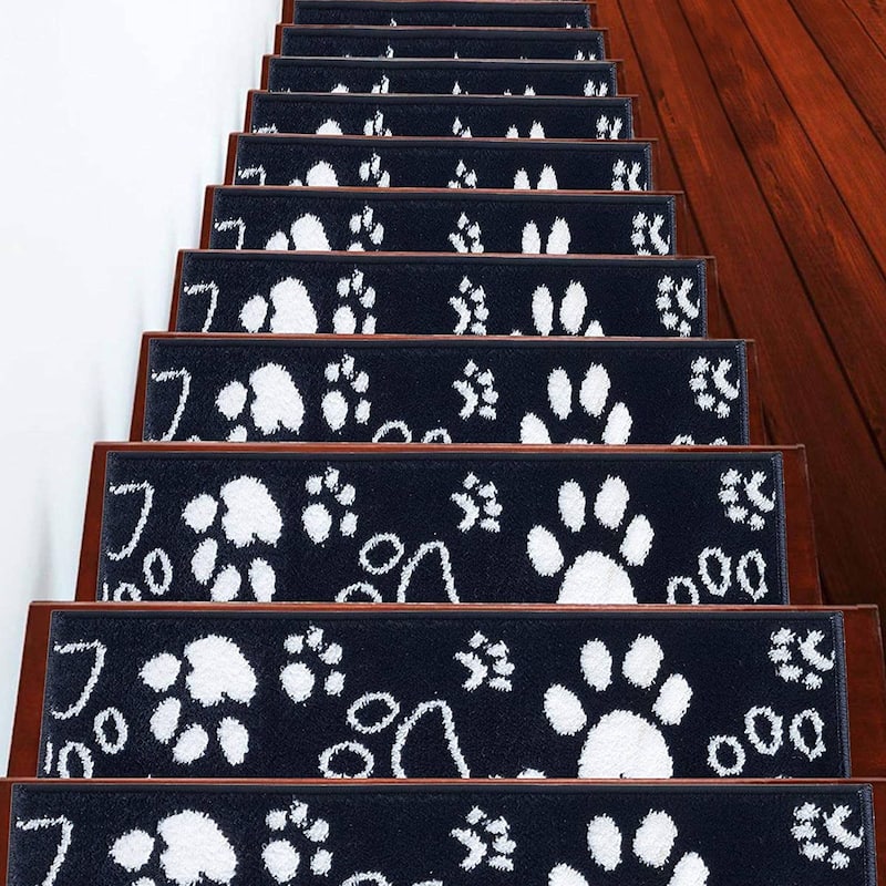 SUSSEXHOME Paw Collection Stair Treads Polypropylene 9"x28"