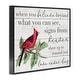 preview thumbnail 3 of 22, Stupell Believe Love Never Dies Inspirational Cardinal Bird Word Design Framed Wall Art - Red