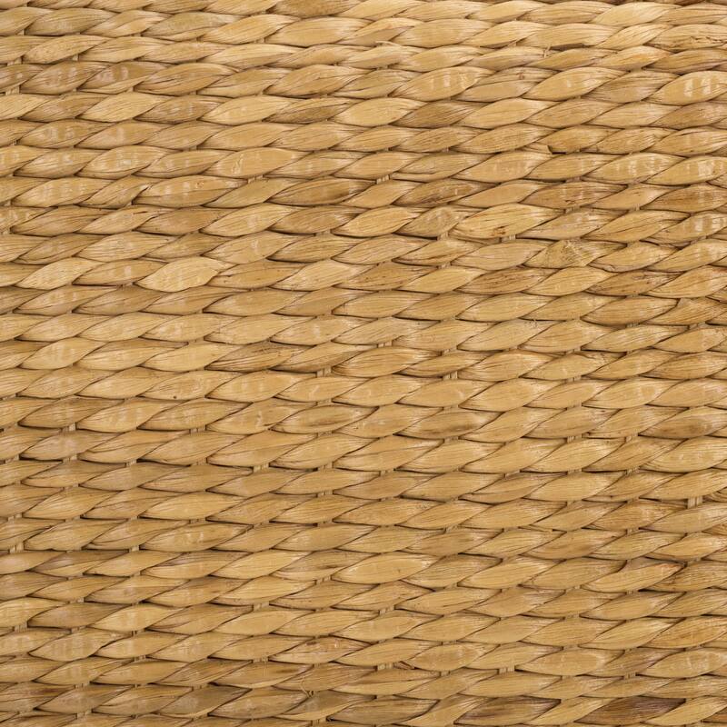 SAFAVIEH Couture Capri Anna Woven Water Hyacinth Ottoman