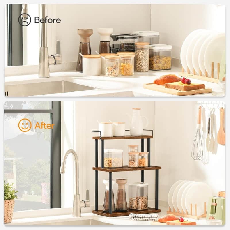 Moveable Corner Shelf - 15"D x 7.1"W x 19.7"H