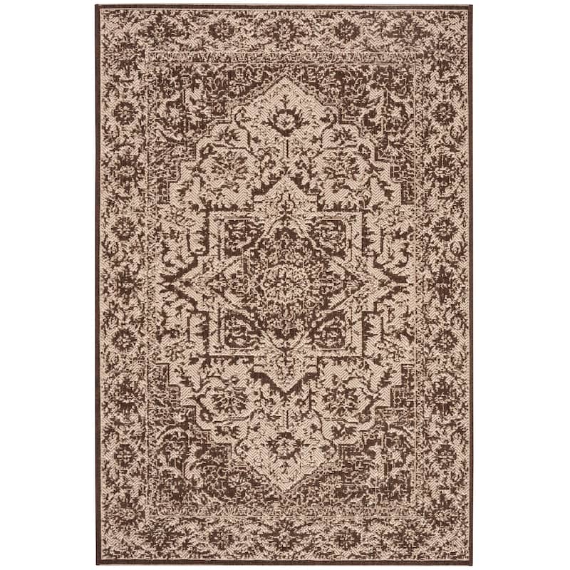 SAFAVIEH Linden Rick Indoor/ Outdoor Waterproof Patio Backyard Rug