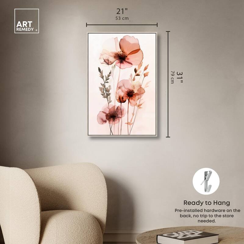 Petal Dye II Canvas by Art Remedy