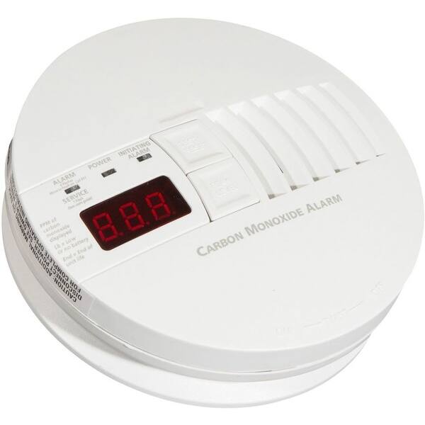 slide 2 of 4, Hardwired Operated Carbon Monoxide Alarm with Digital Display KN White