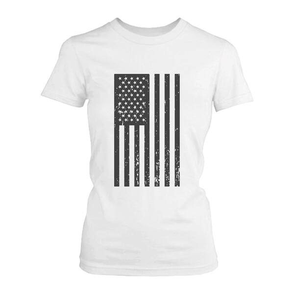 Shop Women S Vintage American Flag Fourth Of July T Shirt Casual